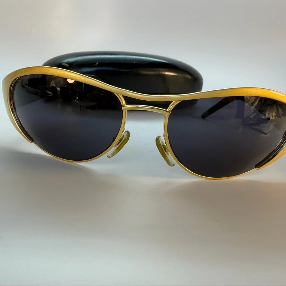 Vintage 90s Unisex Gucci Gold Sunglasses